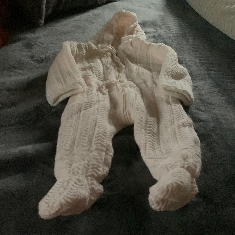 Infant one piece outerwear.